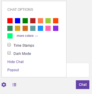 how to change color in twitch chat